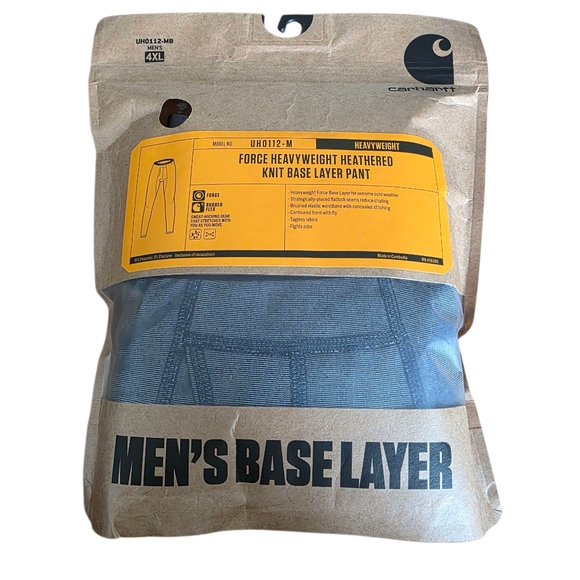 Carhartt Base Layer Pant UH0112-M Men's Force Heavyweight Heathered Knit NWT 4XL - Picture 1 of 7